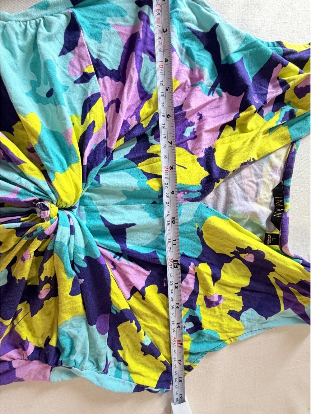 IMAN Women's Sleeveless Size L Floral Maxi Dress Size Large Rayon Spandex Blend - Picture 9 of 11